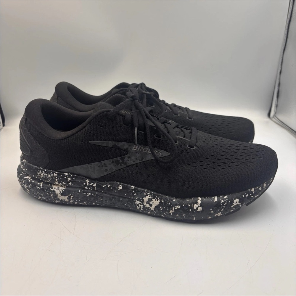 Brooks Ghost 16 Men's 12D Black Camo Running Sneaker Athletic Shoe 1104181D062